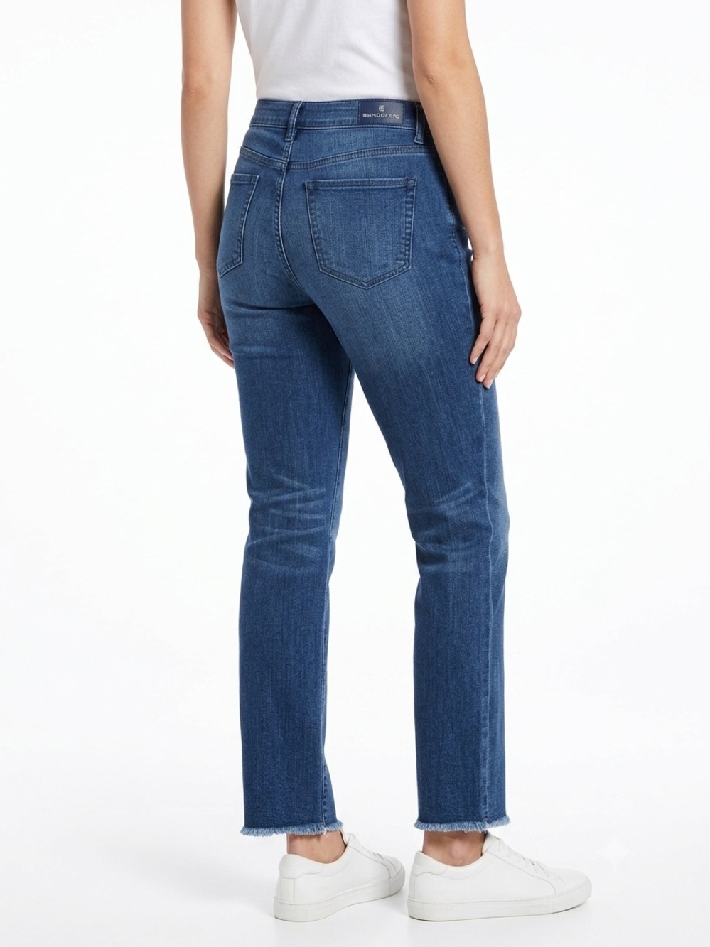 Bandolino Dark Indigo Cropped Straight Jeans